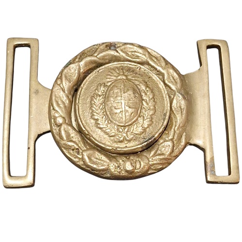 Hebilla de bronce POLICÍA Escudo Uruguay
