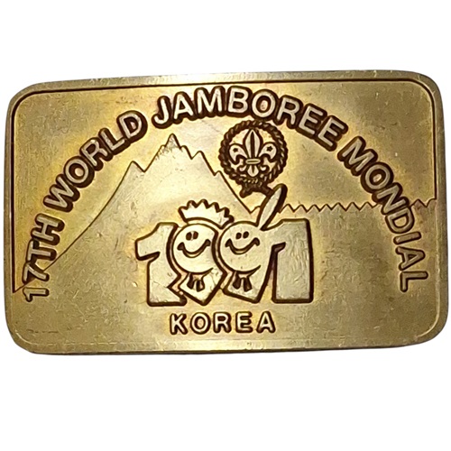 Hebilla scout WORLD JAMBOREE 1991 Korea