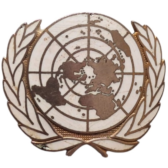 Insignia / Pin de boina misiones de paz ONU