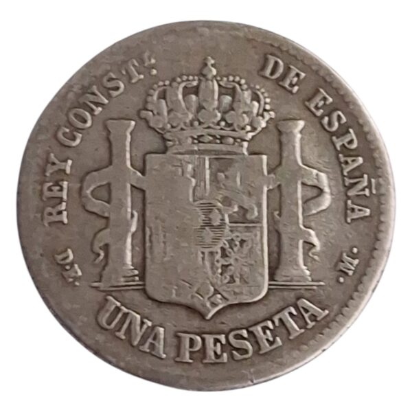 Moneda de plata 1 peseta España 1876