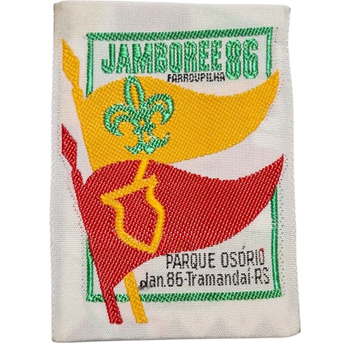 Insignia scout JAMBOREE 1986 Osorio Brasil