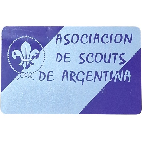 Credencial de socio ASOCIACIÓN SCOUTS DE ARGENTINA ASA años 80/90s