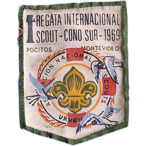 Insignia scout 1° REGATA INTERNACIONAL Uruguay 1969