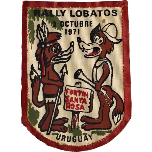 Insignia scout RALLY DE LOBATOS Uruguay 1971