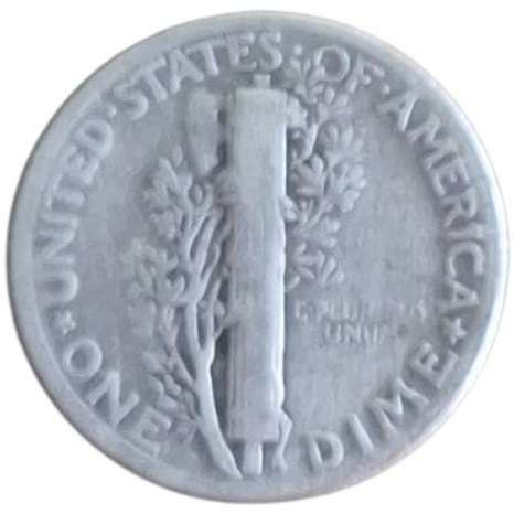Moneda de plata 10 centavos / 1 dime 1925 Estados Unidos - Imagen 2