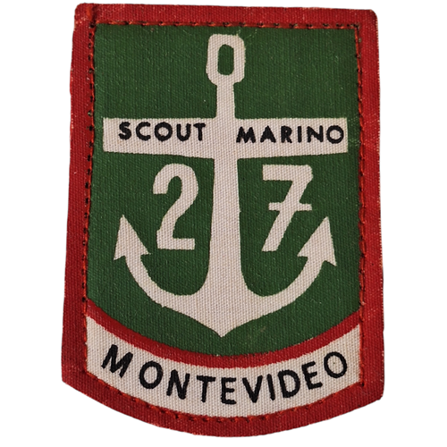 Insignia scout Escudo Grupo SCOUTS MARINO años 60/70s Uruguay