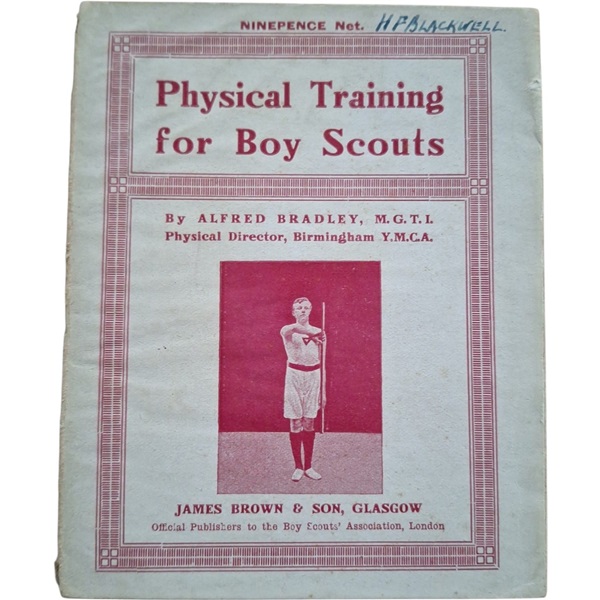 Librillo scout PHYSICAL TRAINING FOR BOY SCOUTS año 1918