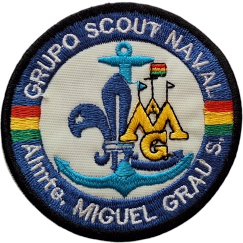 Insignia scout Escudo Grupo Scout Naval ALMIRANTE GRAU Bolivia
