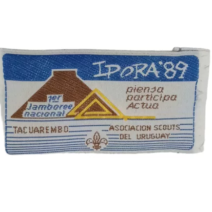 Insignia scout JAMBOREE NACIONAL Uruguay 1989