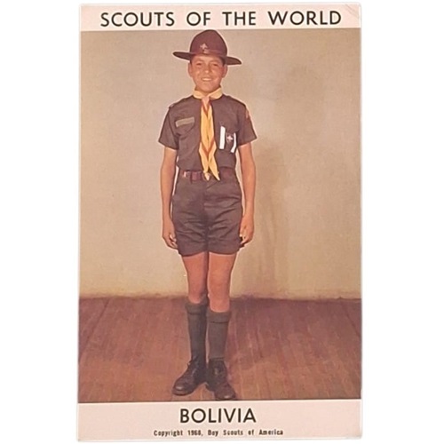 Postal 1968 Bolivia SCOUTS OF THE WORLD