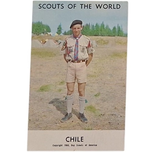 Postal 1968 Chile SCOUTS OF THE WORLD
