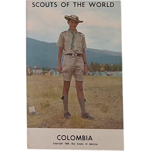 Postal 1968 Colombia SCOUTS OF THE WORLD