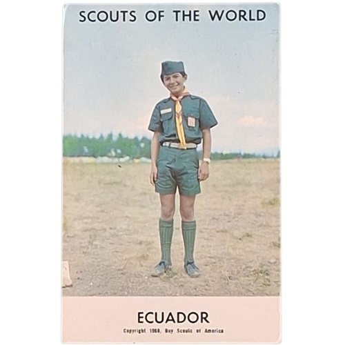 Postal 1968 Ecuador SCOUTS OF THE WORLD