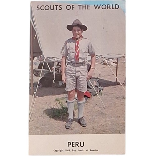 Postal 1968 Perú SCOUTS OF THE WORLD