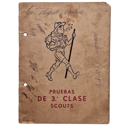 Cartilla de Adelanto tropa scout 3° clase ANBSU 1961