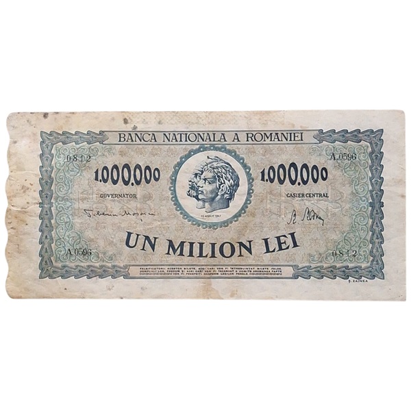 Billete Rumania 1.000.000 Lei año 1947