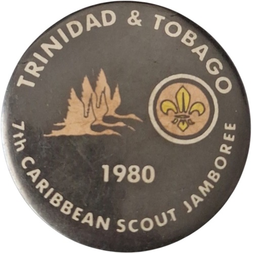 Pin scout botón CARIBBEAN JAMBOREE Trinidad y Tobago 1980