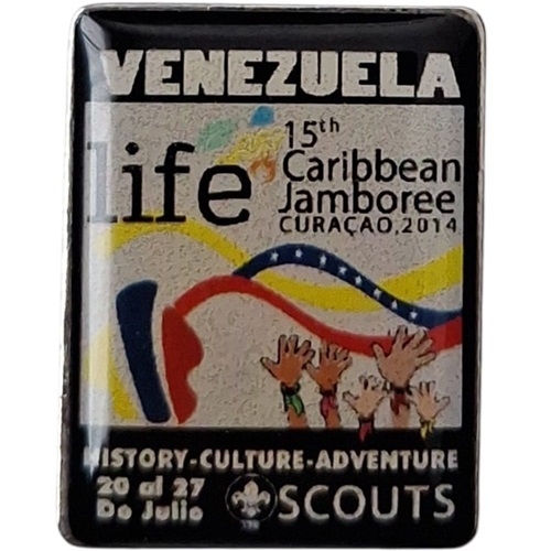 Pin scout 15 CARIBBEAN JAMBOREE Venezuela 2014