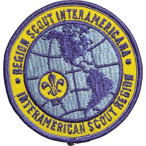 Insignia scout antigua Región Interamericana OSI OMMS