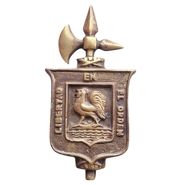 Escudo de bronce POLICÍA Uruguay
