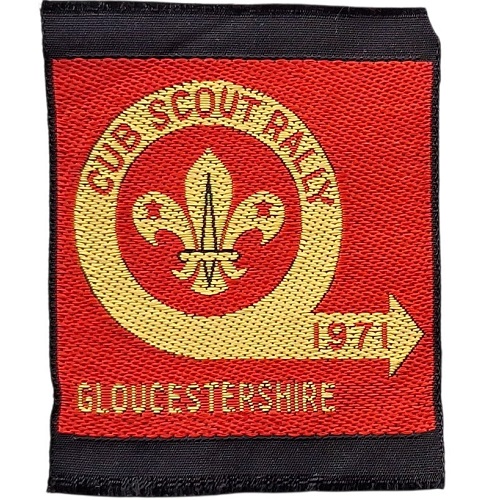 Insignia scout RALLY DE LOBATOS Gloucestershire, UK 1971