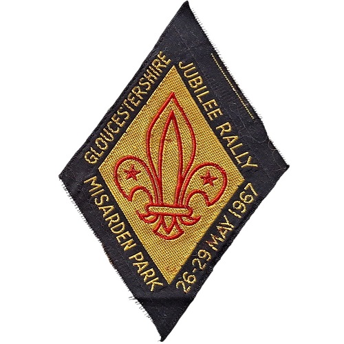 Insignia scout RALLY DEL JUBILEO Gloucestershire, UK 1967